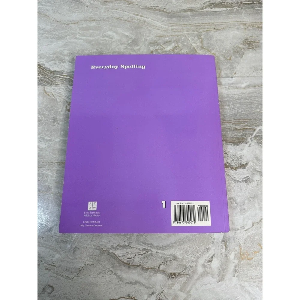 EVERYDAY SPELLING SE GR1 CONSUM Workbook By Scott Foresman *Excellent Condition*
